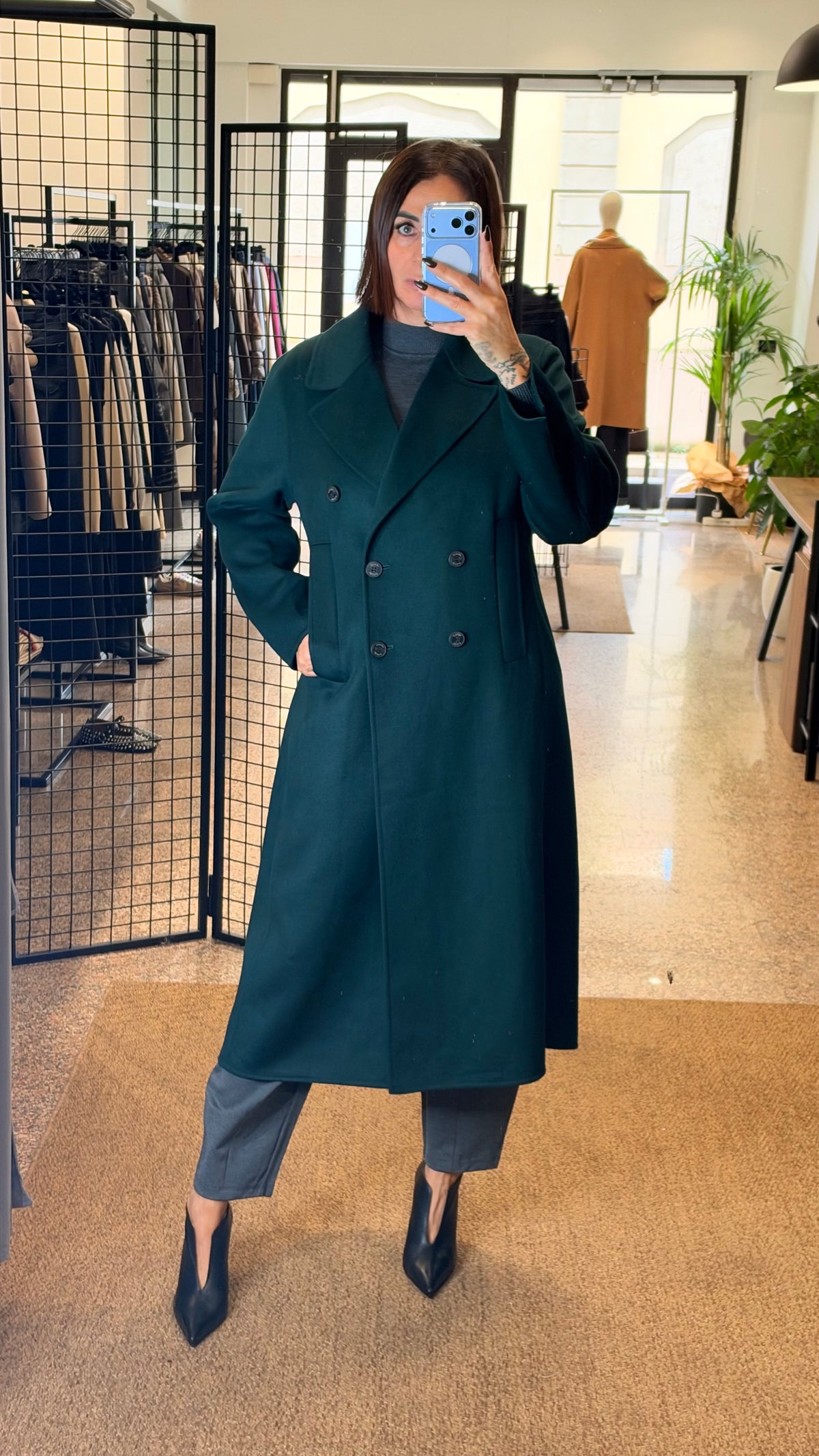 Vicolo Cappotto Lungo Doppiopetto