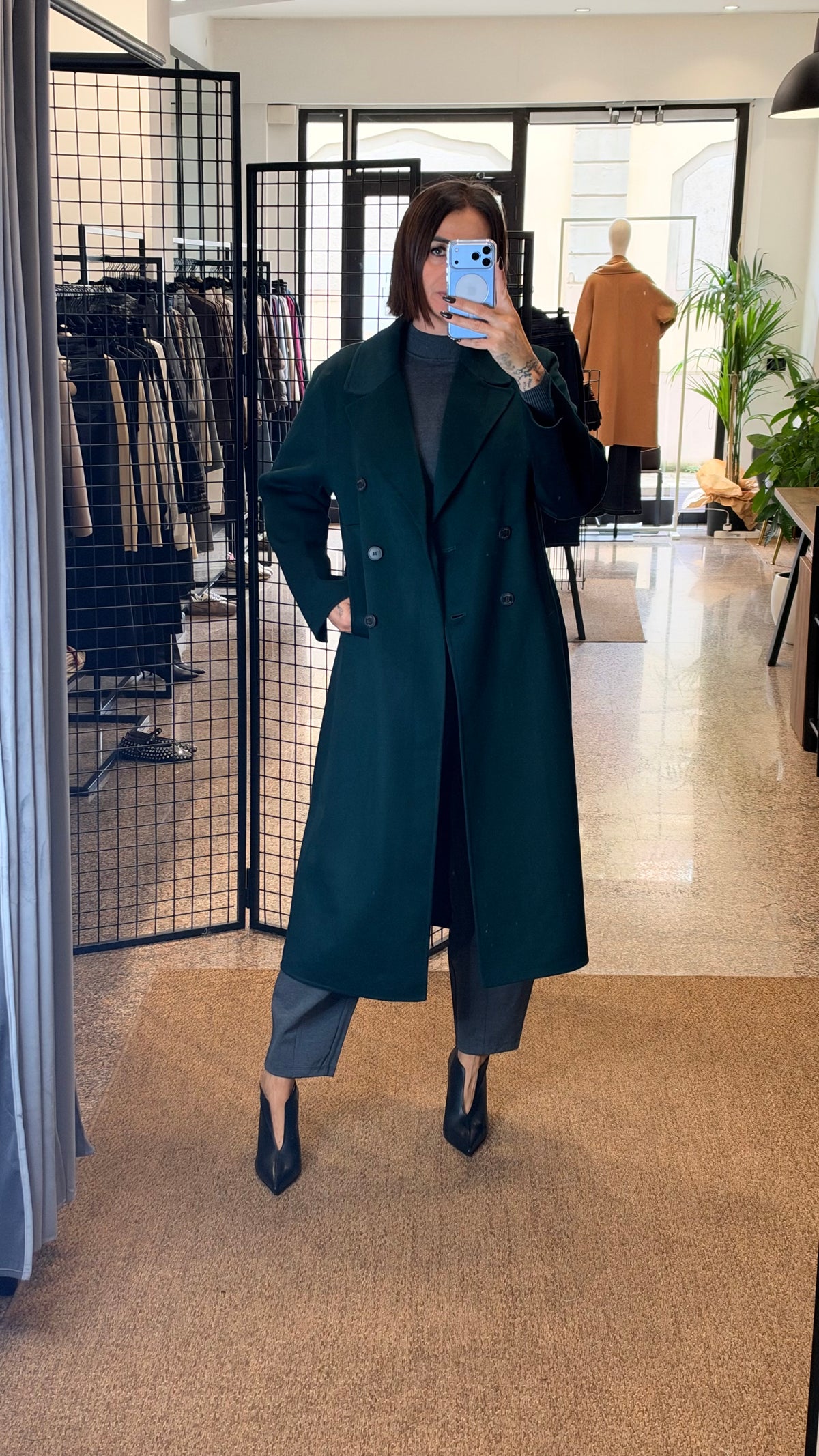 Vicolo Cappotto Lungo Doppiopetto