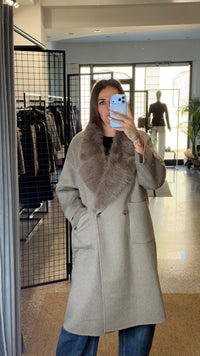 Vicolo Cappotto Collo Pelo
