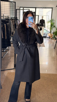 Please Cappotto Lungo Ecofur