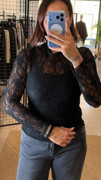 Myastreet Maglia Dolcevita Pizzo ( + colori)