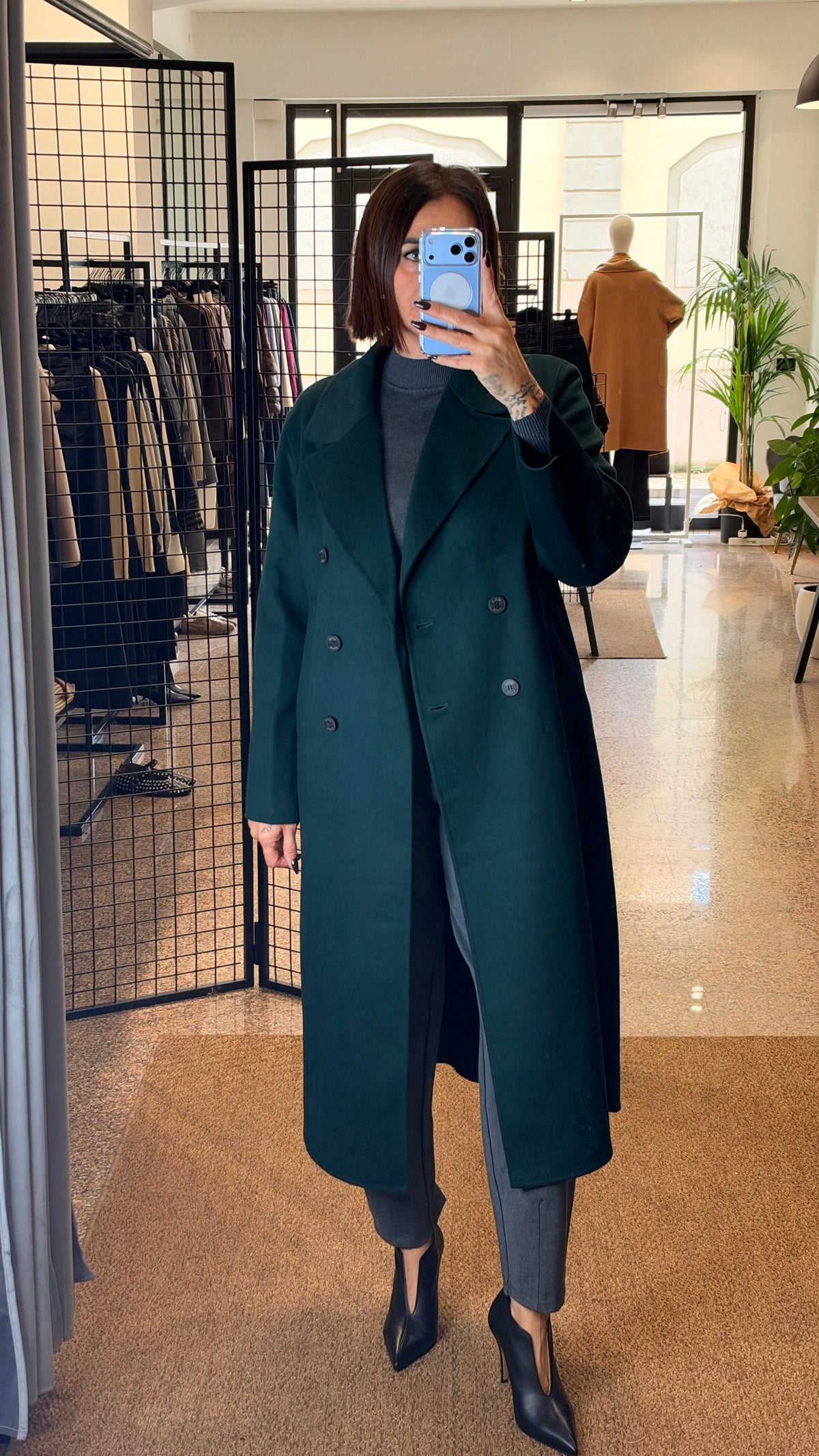 Vicolo Cappotto Lungo Doppiopetto