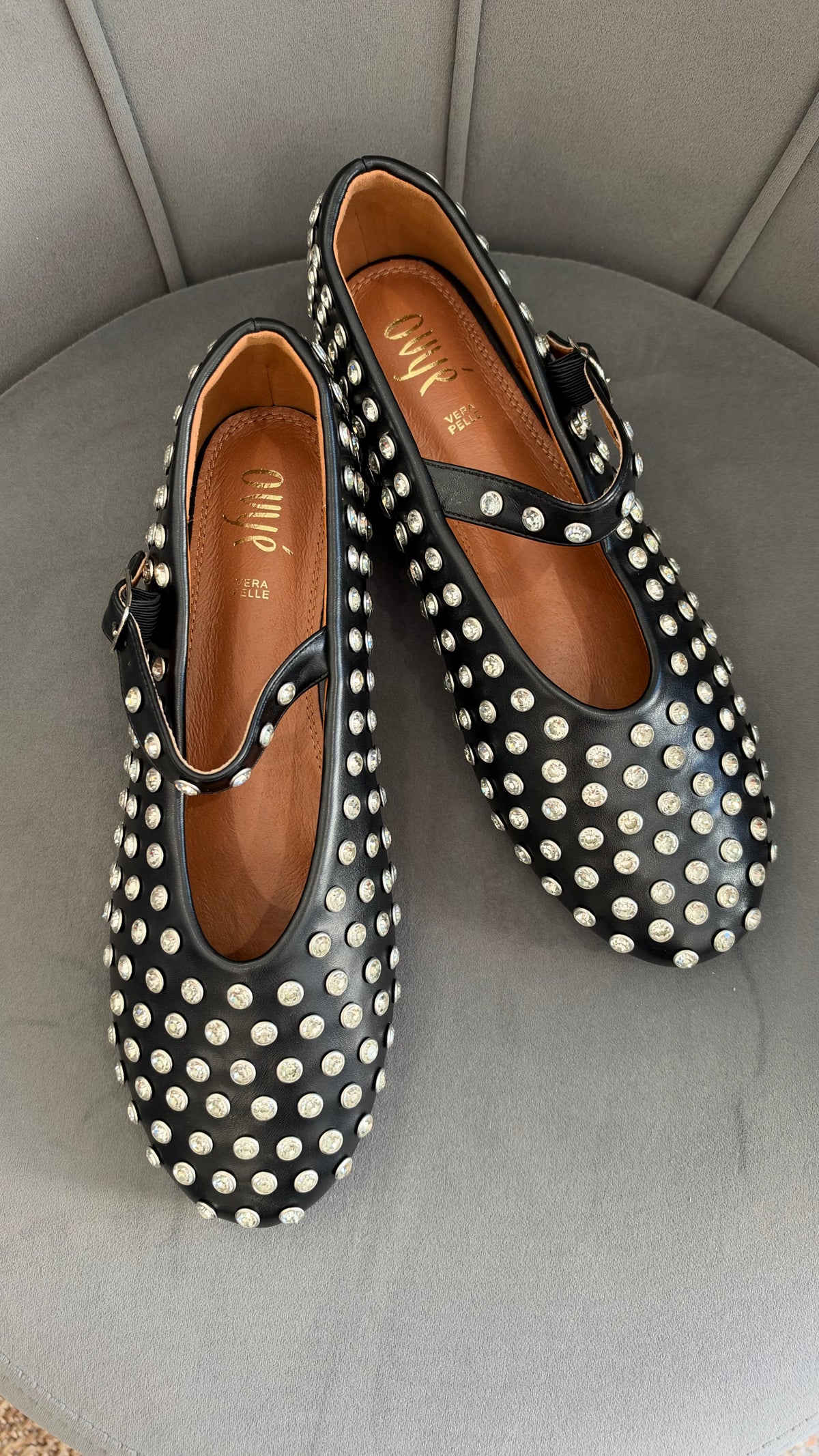 Ovye' Mary Jane con Strass ( 2 colori )