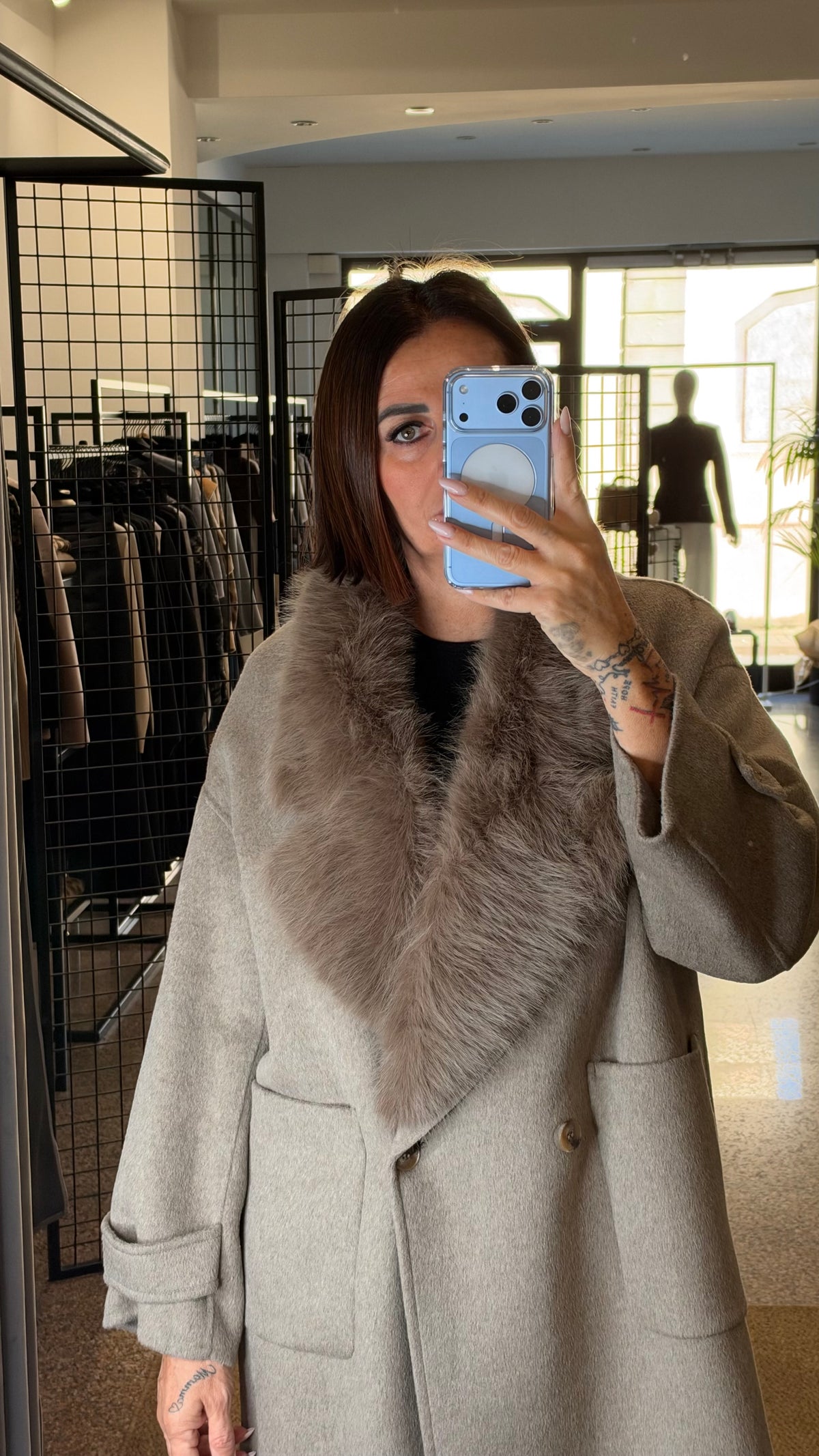 Vicolo Cappotto Collo Pelo