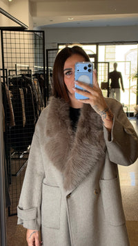 Vicolo Cappotto Collo Pelo