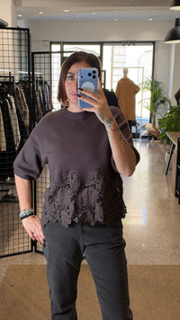 Myastreet Maglia Oversize Pizzo ( 3 colori)