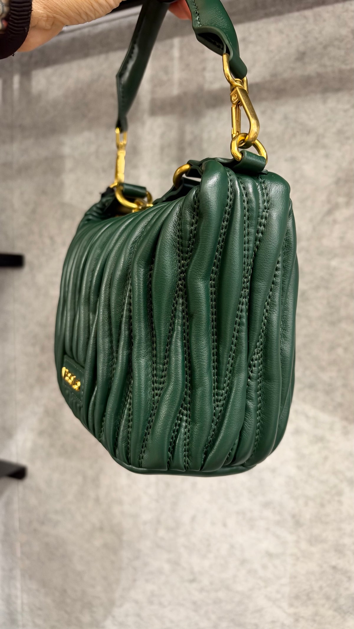 Borsa Hook Ecopelle Trapuntata Puffy