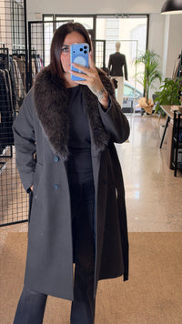 Please Cappotto Lungo Ecofur
