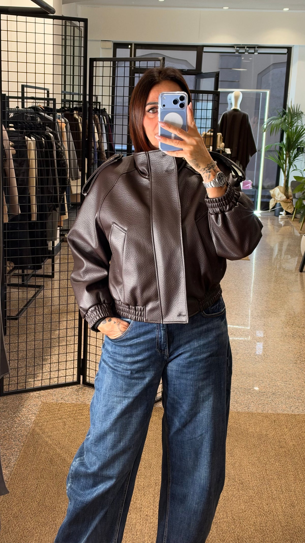 Kikisix Bomber Ecopelle