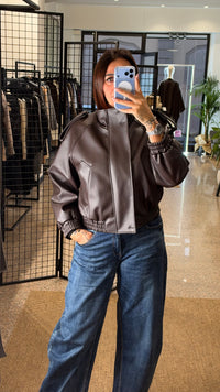 Kikisix Bomber Ecopelle