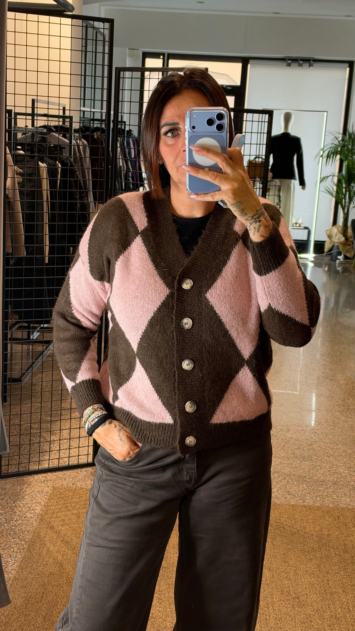 Kikisix Cardigan Rombi