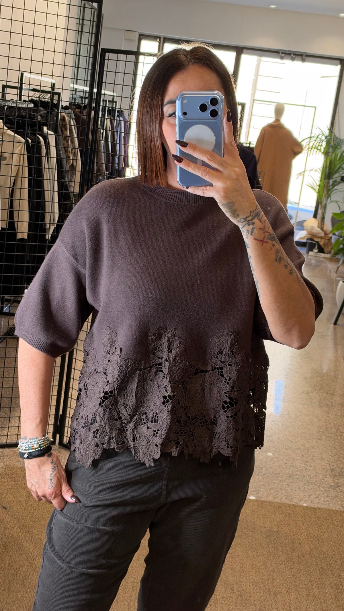 Myastreet Maglia Oversize Pizzo ( 3 colori)