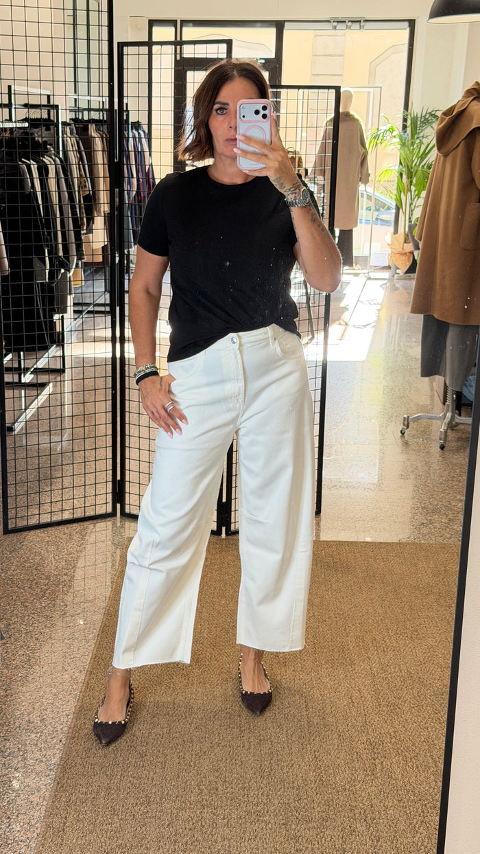 Vicolo Jeans Delia Barrel Bianco