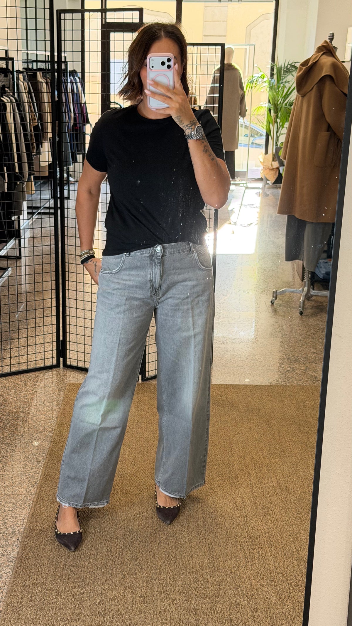 Vicolo Jeans Icon Mia Baggy Grigio