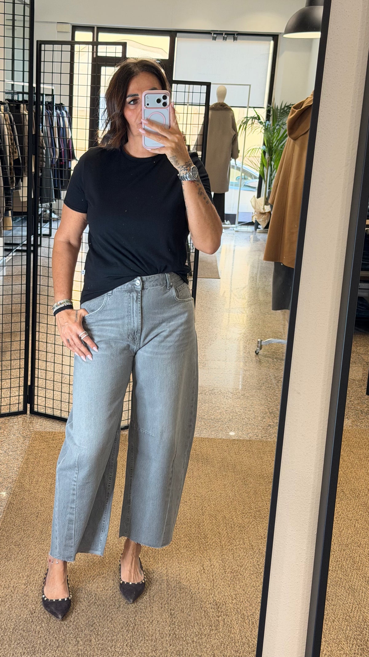 Vicolo Jeans Delia Barrel Grigio