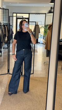Vicolo Jeans Elena Wide Leg Denim Rinse
