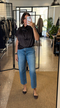 Please Jeans straight fit vita alta