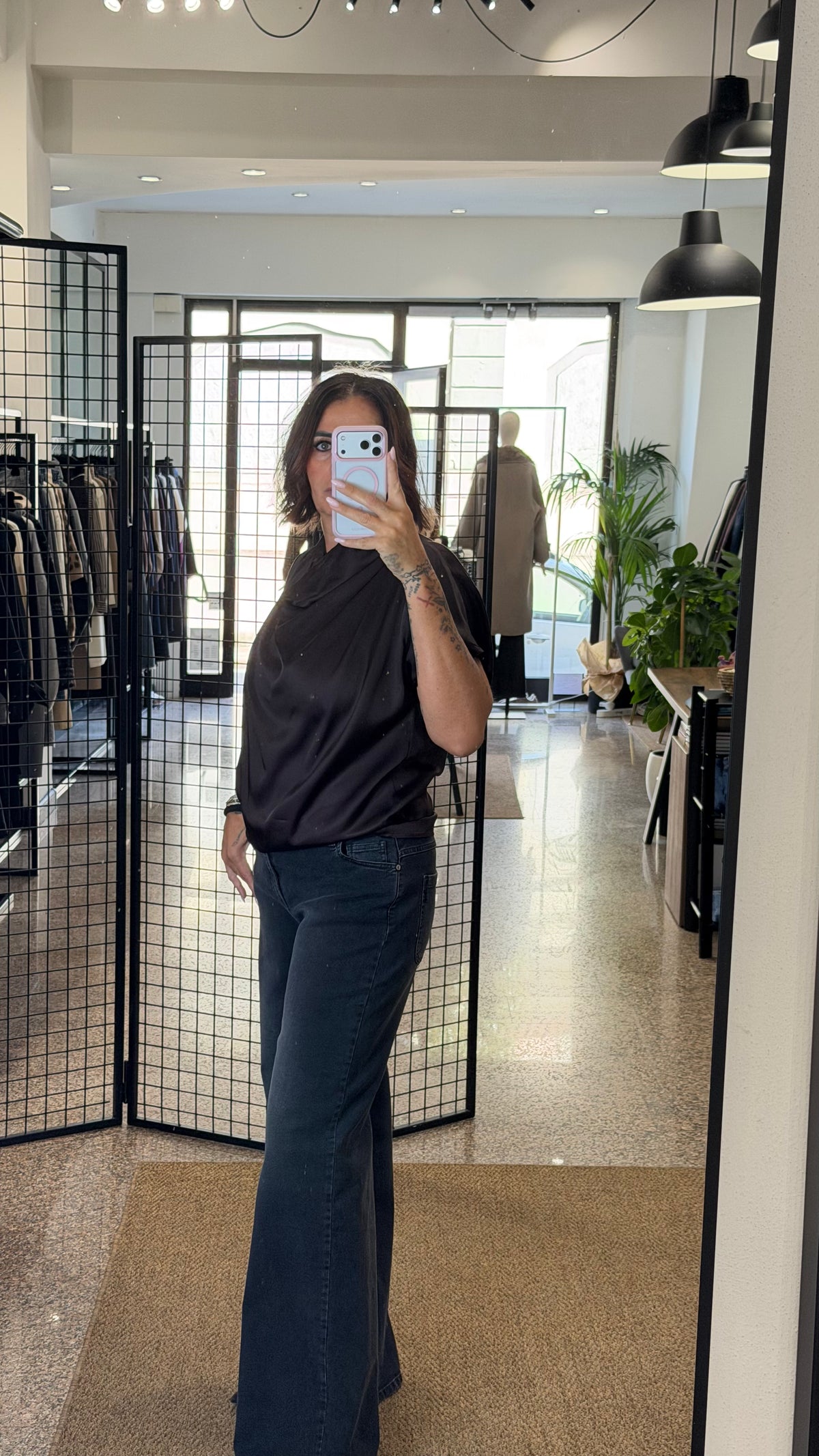Please Jeans Palazzo Nero